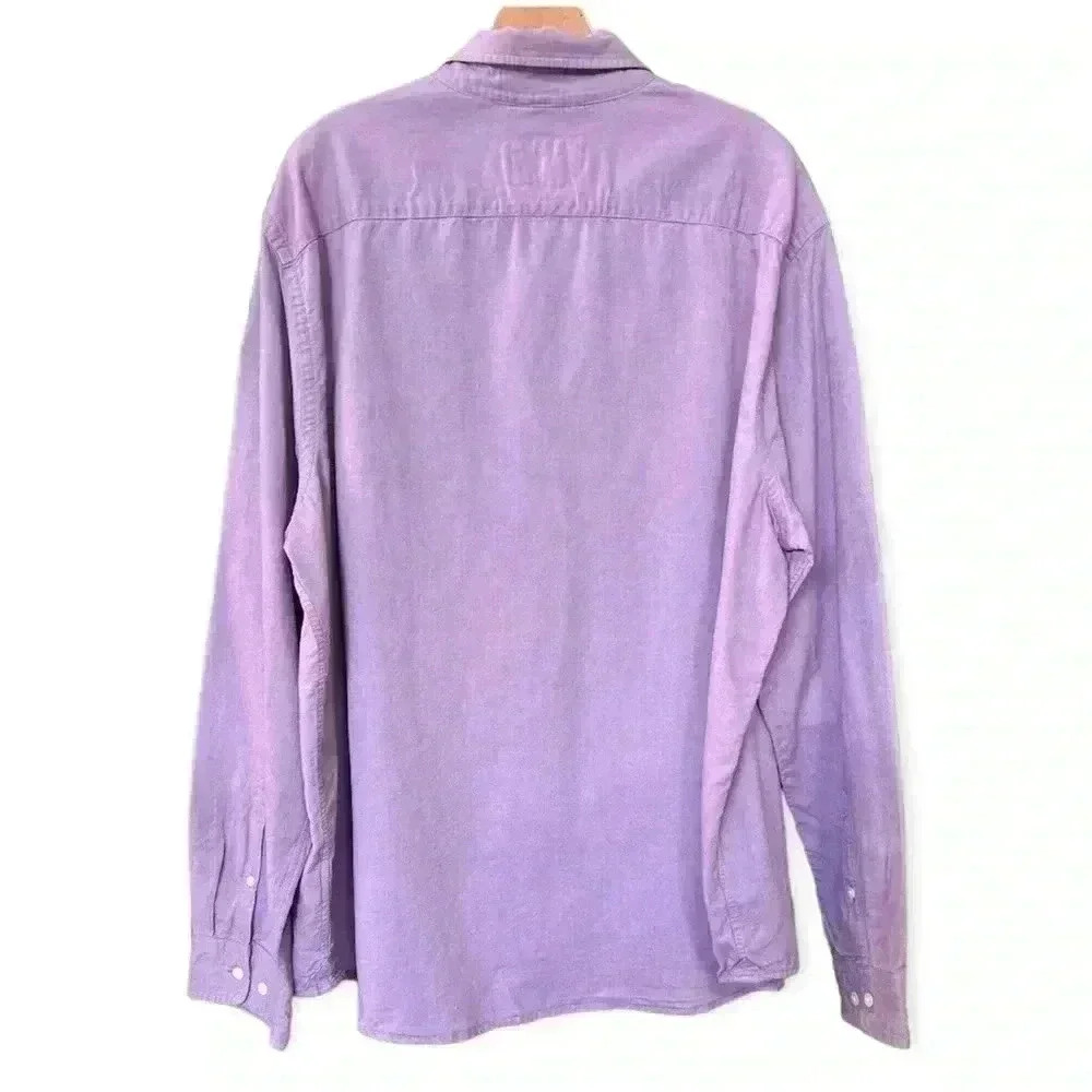 Express Slim Soft Wash Button Down Long Sleeve Sh… - image 4
